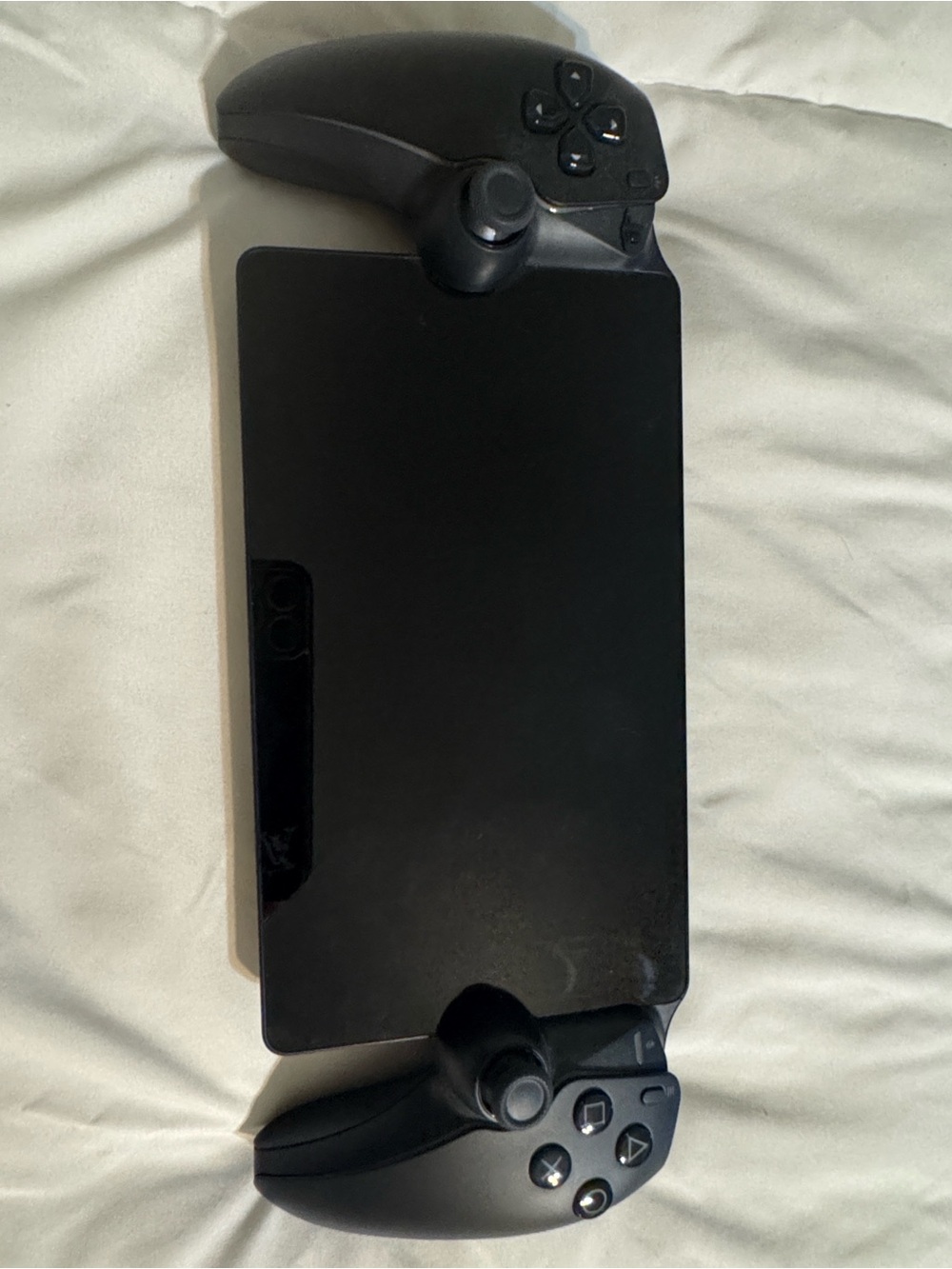 Sony Black Handheld Gaming Console with Dual Controllers
